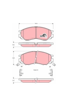 Mitsubishi L200 Ön Fren Balatası 1997-2008 Mitsubishi L200 Ön Fren Balatası 1997-2008