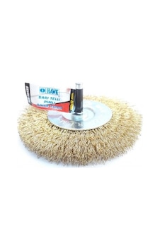 Hawk 10135 Sarı Telli Pimli Daire Fırça 100 X 10 Mm.