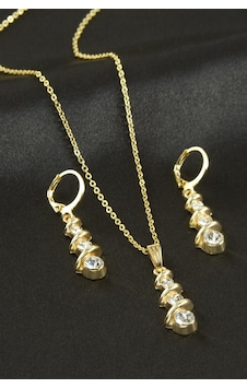 Zenviac456 Salkım Taşlı Set Kolye Zenviac45678 Gümüş Zenviac456 Salkım Taşlı Set Kolye Zenviac45678 Gümüş