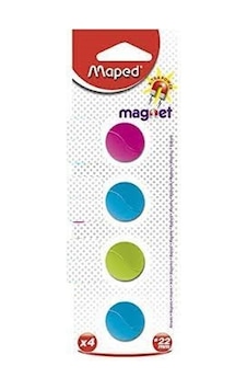 Maped Mıknatıs 22 mm karışık renk 4 lü Maped Mıknatıs 22 mm karışık renk 4 lü