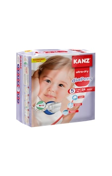 Kanz Ultra-Dry Diapers Bebek Bezi 5 Numara Junior Ekonomik Paket 24 Adet Kanz Ultra-Dry Diapers Bebek Bezi 5 Numara Junior Ekonomik Paket 24 Adet