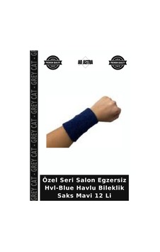 Özel Seri Salon Egzersiz Hvl-blue Havlu Bileklik Saks Mavi 12 Li Özel Seri Salon Egzersiz Hvl-blue Havlu Bileklik Saks Mavi 12 Li
