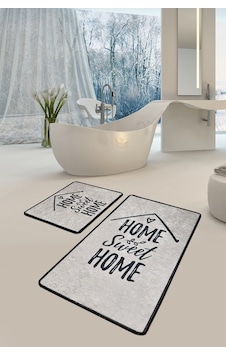 Casa Djt 2 Li Set Banyo Paspas Seti Gri Casa Djt 2 Li Set Banyo Paspas Seti Gri