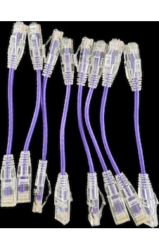 Oem Cat6a 10gıgabyte 50u 0.15cm 28awg Mor Patch Cord Kablo