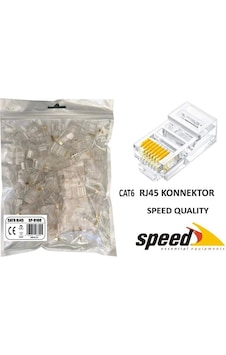 Ontech - Speed Sp-u100 Cat6 Rj45 Konnektör 100 Adet Ontech - Speed Sp-u100 Cat6 Rj45 Konnektör 100 Adet