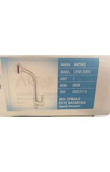 Aktaş Lotus Serisi Mix Spiralli Eviye Bataryası