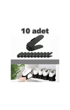 Ayakkabı Rampası 10'lu Set I Pratik Ayakkabılık Düzenleyici Çift Katlı Organizer Siyah - 798171372 Siyah Ayakkabı Rampası 10'lu Set I Pratik Ayakkabılık Düzenleyici Çift Katlı Organizer Siyah - 798171372 Siyah