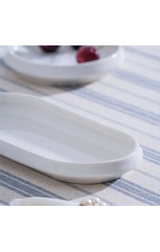 Acar Jea-07406 Rumi 6 Adet Porselen Oval Kayık Sunum Tabak 23 Cm Beyaz Acar Jea-07406 Rumi 6 Adet Porselen Oval Kayık Sunum Tabak 23 Cm Beyaz
