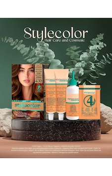 Stylecolor Bitkisel İçerikli Vegan Krem Saç Boyası 6.32 - Kahve Karamel Stylecolor Bitkisel İçerikli Vegan Krem Saç Boyası 6.32 - Kahve Karamel