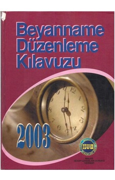 Beyanname Düzenleme Kılavuzu 2003 Beyanname Düzenleme Kılavuzu 2003