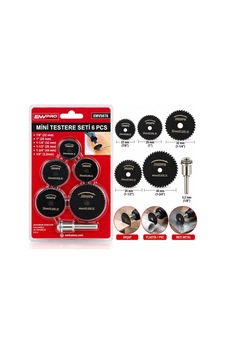 6pcs Mini Testere Set 7/8 Inc-22mm - 1 Inc-25mm - 1-1/4 Inc-32mm - 1-1/2 Inc-35mm - 1-3/4 Inc- 44mm
