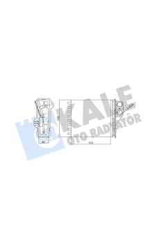 Dacia Logan Kalorifer Petegi 1.4 2005-2012 Kale 346415 Dacia Logan Kalorifer Petegi 1.4 2005-2012 Kale 346415