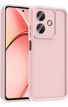 Oppo A3 Kılıf Kamera Korumalı Zore Ananas Kapak Pembe