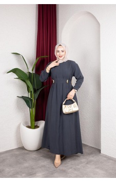 Storm Wear Kadın Tesettür Elbise Mavi Storm Wear Kadın Tesettür Elbise Mavi