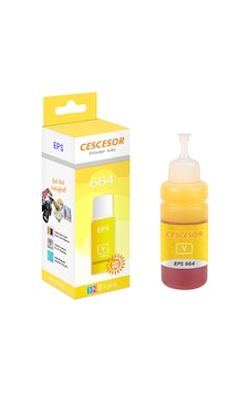 Cescesor Eps - 664 Uyumlu Mürekkep Sarı 70 ML Cescesor Eps - 664 Uyumlu Mürekkep Sarı 70 ML