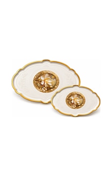 2 Li Büyük Boy Gold Dekoratif Sunum Tepsisi Seti 48x38 / 36x27,5 Cm Kalın Dayanıklı Plastik Çay Kahve Servis İkram Tepsisi 5 Farklı Model Bej 2 Li Büyük Boy Gold Dekoratif Sunum Tepsisi Seti 48x38 / 36x27,5 Cm Kalın Dayanıklı Plastik Çay Kahve Servis İkram Tepsisi 5 Farklı Model Bej