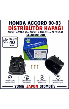 Honda Accord 90-93 Civic 1.6 Vtec 1996 Civic 1.6 Enj.1992 Sonrası Crv 97-99 Distiribütör Kapağı Dstk-10b Honda Accord 90-93 Civic 1.6 Vtec 1996 Civic 1.6 Enj.1992 Sonrası Crv 97-99 Distiribütör Kapağı Dstk-10b