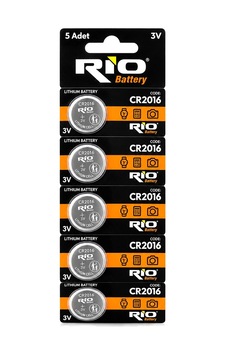 Rio Battery Cr-2016 Para Pil 3v 5'li Kart Rio Battery Cr-2016 Para Pil 3v 5'li Kart
