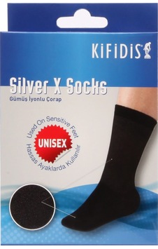 Kfds Silver-x Socks Gümüş Iyonlu Çorap Antrasit