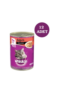 Whiskas Biftekli Konserve Yetişkin Kedi Maması 12 x 400 G Whiskas Biftekli Konserve Yetişkin Kedi Maması 12 x 400 G