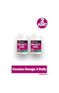 Voonka Omega 3 Daily 60 Yumuşak Kapsül 2 Adet Voonka Omega 3 Daily 60 Yumuşak Kapsül 2 Adet