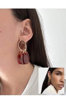Marka Model Sallantılı Bordo Kemik Küpe Kadın Küpe Tasarım Küpe Bordo Marka Model Sallantılı Bordo Kemik Küpe Kadın Küpe Tasarım Küpe Bordo
