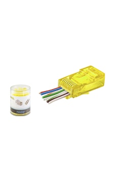 Cat6 Ez Rj45 Konnektör - 100 Adet Sari / Özel Plastik Kutulu Nd2400 Cat6 Ez Rj45 Konnektör - 100 Adet Sari / Özel Plastik Kutulu Nd2400