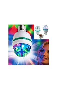 Renkli Disko Ampülü 3 W Led 360 Derece Döner Renkli Disko Ampülü 3 W Led 360 Derece Döner