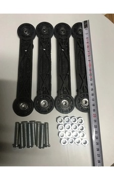 19 Cm Beşik Sallama Aparatı - 4 Adet, 1 Takım Gönderimli Delık Arası 15,5 Cm Siyah