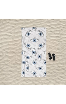 Marte Home Blue Eyes Plaj Havlusu Marte Home Blue Eyes Plaj Havlusu