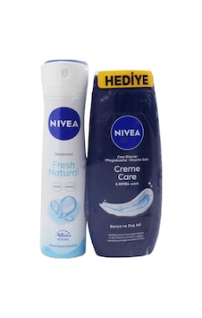 Fresh Natural Kadın Deodorant Sprey 150 Ml + Creme Care Duş Jeli 250 Ml Fresh Natural Kadın Deodorant Sprey 150 Ml + Creme Care Duş Jeli 250 Ml