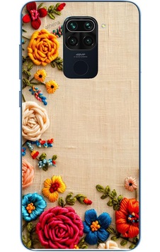 Redmi Note 9 Uyumlu İşlemeli İğne Oyası Baskılı Silikon Kılıf Renkli Redmi Note 9 Uyumlu İşlemeli İğne Oyası Baskılı Silikon Kılıf Renkli