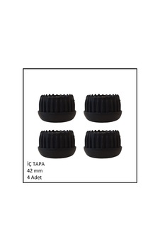 Plastik İç Tapa, Yuvarlak, 42 Mm 4 Adet Siyah Plastik İç Tapa, Yuvarlak, 42 Mm 4 Adet Siyah