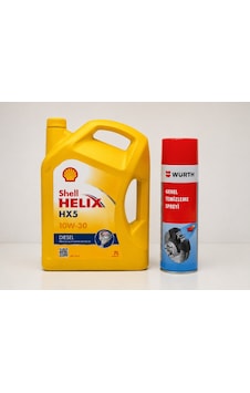 Shell Helix Hx5 Dizel 10w-30 7 Litre + Würth Balata Spreyi 500 ML