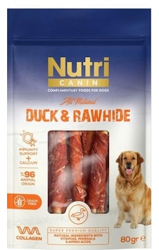 Nutri Canin Duck & Rawhide Ördek Etli Köpek Ödülü 80 G Nutri Canin Duck & Rawhide Ördek Etli Köpek Ödülü 80 G