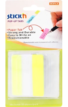 Stickn Sarı Yapışkanlı Not Kağıdı Ayraç Stickn Sarı Yapışkanlı Not Kağıdı Ayraç