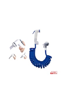 Plasyay Spiral Taharet Matik Hortum Seti 150 CM Mavi