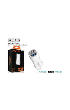 Şarj Aleti Araç 2 Port 3.4a Auris Ars-cr04