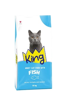 King Balıklı Yetişkin Kedi Maması 15kg King Balıklı Yetişkin Kedi Maması 15kg