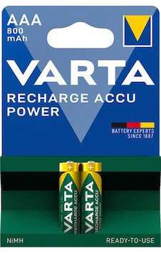 Varta 56703 800 mAh Blister AAA Ni-MH Şarj Edilebilir İnce Kalem Pil 2'li Varta 56703 800 mAh Blister AAA Ni-MH Şarj Edilebilir İnce Kalem Pil 2'li