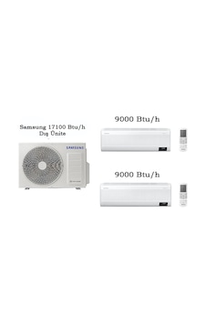 Samsung WindFree Multi 17100 BTU 1 Dış + 2 İç Ünite (9+9) Duvar Tipi Klima Samsung WindFree Multi 17100 BTU 1 Dış + 2 İç Ünite (9+9) Duvar Tipi Klima