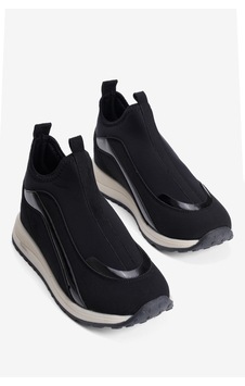 Mubiano Kadın Streç Sneaker Bağcıksız Süet Ve Rugan Detaylı Spor Ayakkabı Niro Siyah Mubiano Kadın Streç Sneaker Bağcıksız Süet Ve Rugan Detaylı Spor Ayakkabı Niro Siyah