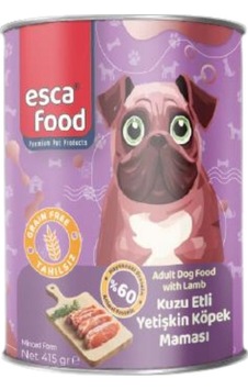 Esca Food Kuzu Etli Yetişkin Köpek Konserve Maması 415gr Esca Food Kuzu Etli Yetişkin Köpek Konserve Maması 415gr