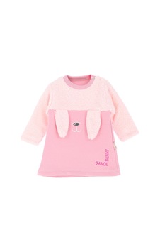 Modanino Kız Bebek Peluş Elbise 6-12ay 12474 Pembe Modanino Kız Bebek Peluş Elbise 6-12ay 12474 Pembe