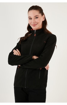 Lela Slim Fit Anti-Pilling Tüylenme Yapmayan Fermuarlı Cepli Hırka 2' Li Paket Bayan Polar 5907002S2 Lacivert-Siyah