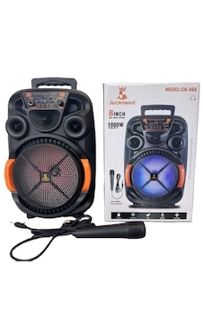 Avcrowns Ch-868 8inch 1000watt Portable Handle Party Boombox Bluetooth Hoparlör Sd Kart Usb Speaker Sencan Sound Avcrowns Ch-868 8inch 1000watt Portable Handle Party Boombox Bluetooth Hoparlör Sd Kart Usb Speaker Sencan Sound
