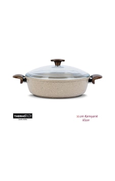 Thermoad Vizon Renk 30 CM Karnıyarık Tenceresi Döküm Granit Thermoad Vizon Renk 30 CM Karnıyarık Tenceresi Döküm Granit