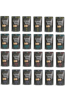 Schesir After Dark 4 Çeşit Karma Pouch Mousse Kedi Yaş Mama 80 Gr. X 24 Adet