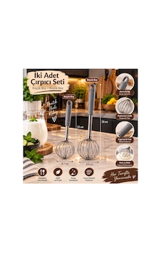 2 Li Paslanmaz Çelik Çırpıcı Seti Küçük Ve Büyük Boy Ergonomik Saplı Mutfak Çırpıcısı Diğer 2 Li Paslanmaz Çelik Çırpıcı Seti Küçük Ve Büyük Boy Ergonomik Saplı Mutfak Çırpıcısı Diğer