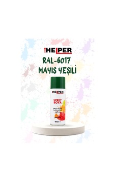 Helper Ral 6017 Mayıs Yeşili Akrilik Sprey Boya 400 Ml Siyah Helper Ral 6017 Mayıs Yeşili Akrilik Sprey Boya 400 Ml Siyah